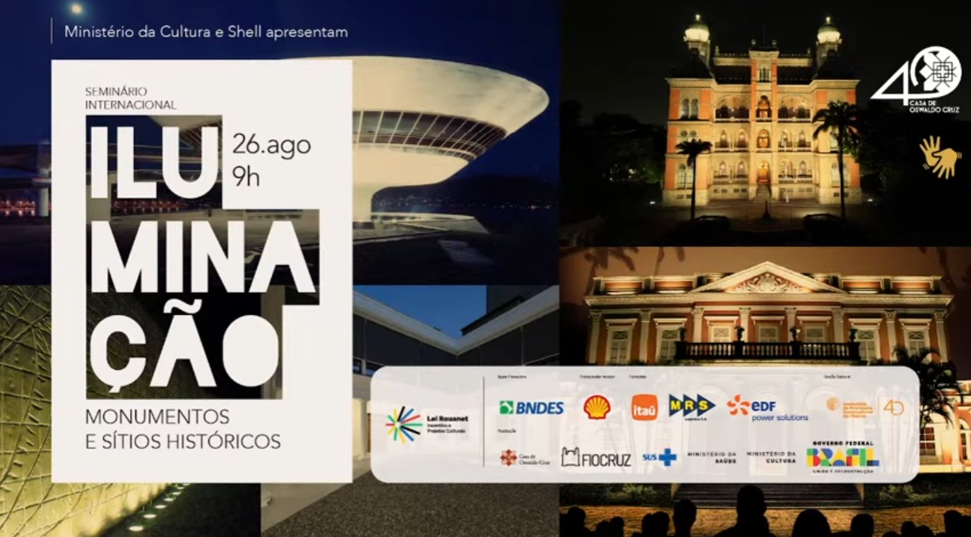 Abertura da Conferência Internacional de Iluminação no Rio de Janeiro