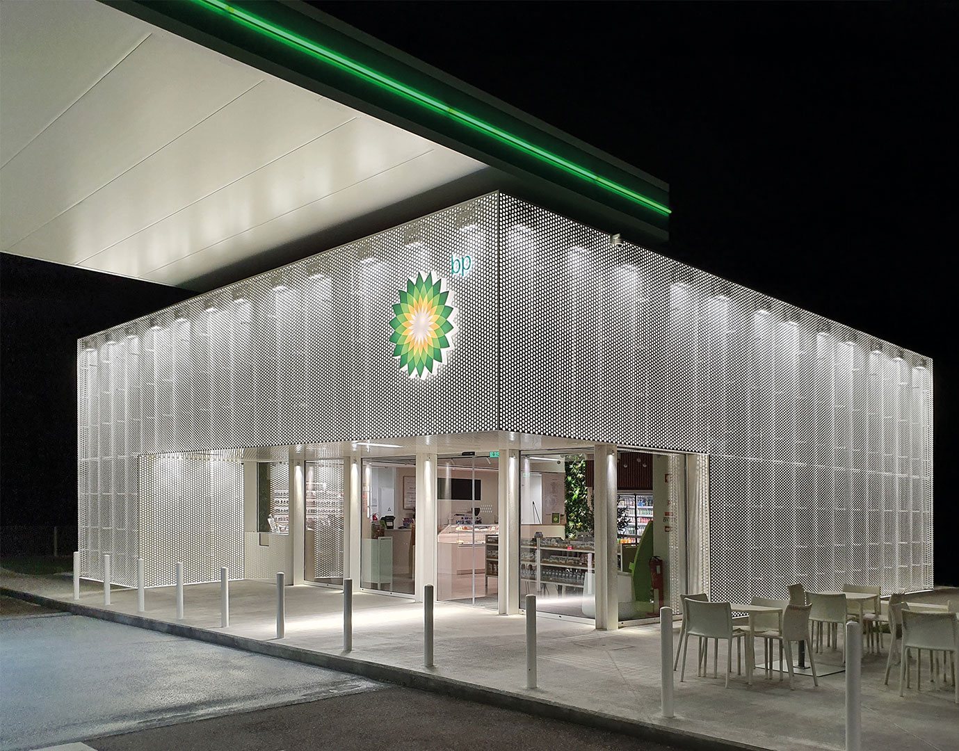 Painéis perfurados iluminados — BP