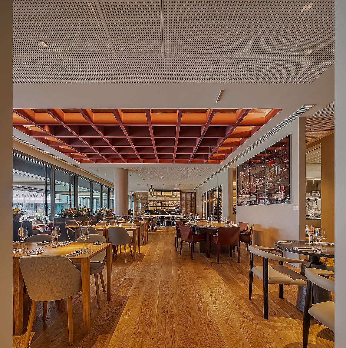 MACAM Hotel contemporary restaurant lit by Lightware