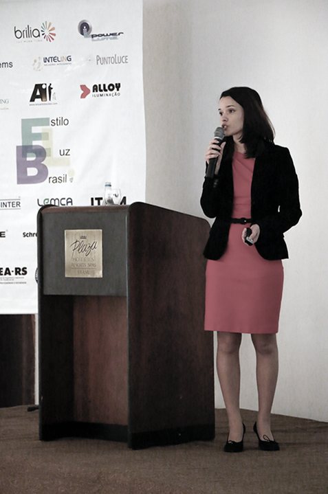 Diana Del-Negro as keynote speaker at a conference